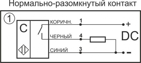 Датчик бесконтактный ёмкостный E01-NO-PNP(12X18H10T)